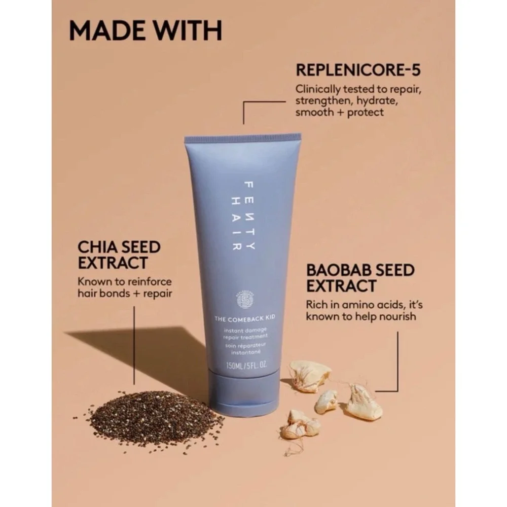 Fenty Hair The Comeback Kid Instant‎ Damage Repair Treatment 5oz Bond Repair